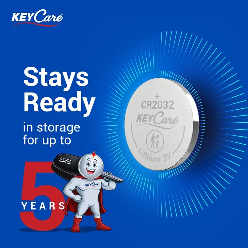 Keycare Cr2032 Lithium Coin Batteries 3V (Pack Of 3) 2