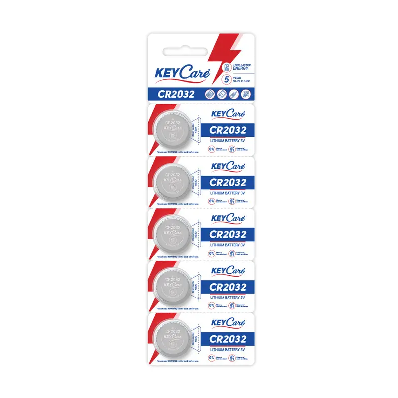 Keycare Cr2032 Lithium Coin Batteries 3V (Pack Of 5) 1