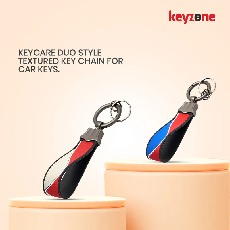 Keycare Duo Style Textured Key Chain For Car Keys 2