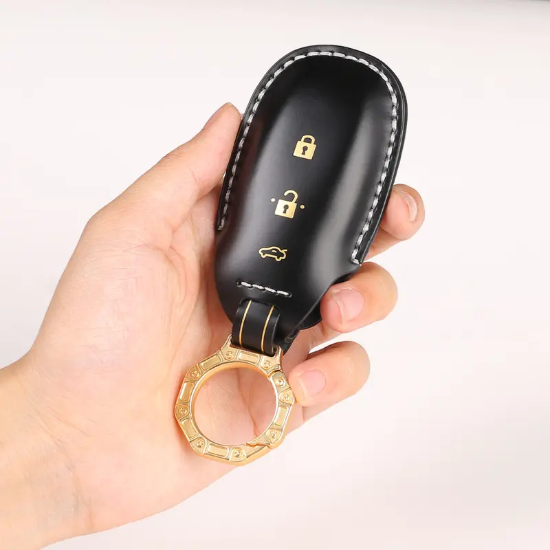 Keycare Italian Leather Key Cover For Baleno, Ciaz, Ignis, S-Cross, Vitara Brezza, Urban Cruiser 3 Button Smart Key (Itl04) 1