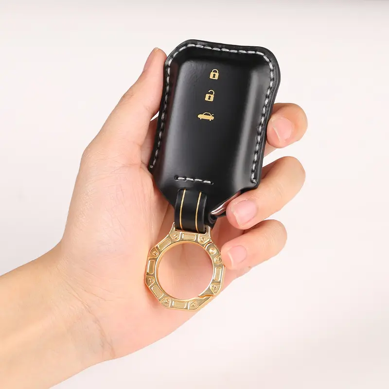 Keycare Italian Leather Key Cover For City, Accord, Amaze, Cr-V, Wr-V 3 Button Smart Key (Itl24_3B) 1