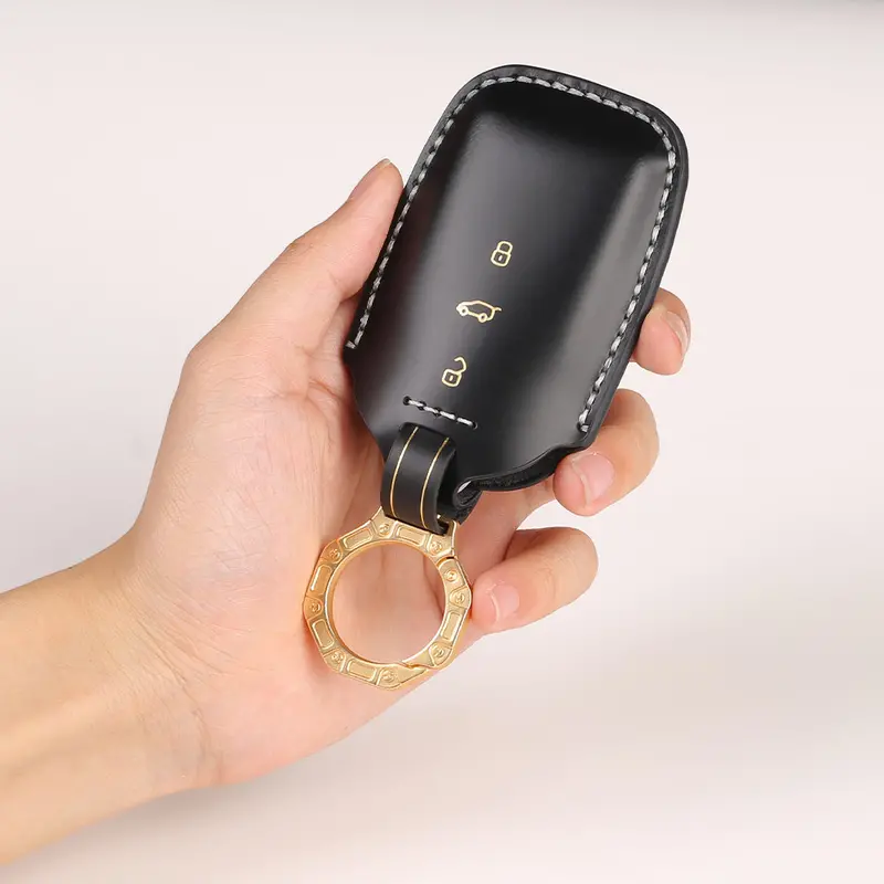 Keycare Italian Leather Key Cover For Thar, Bolero, Scorpio, Xuv700, Xuv400, Xuv3x0, Xuv300, Tuv300, Marazzo 3 Button Flip Key (Itl09) 1