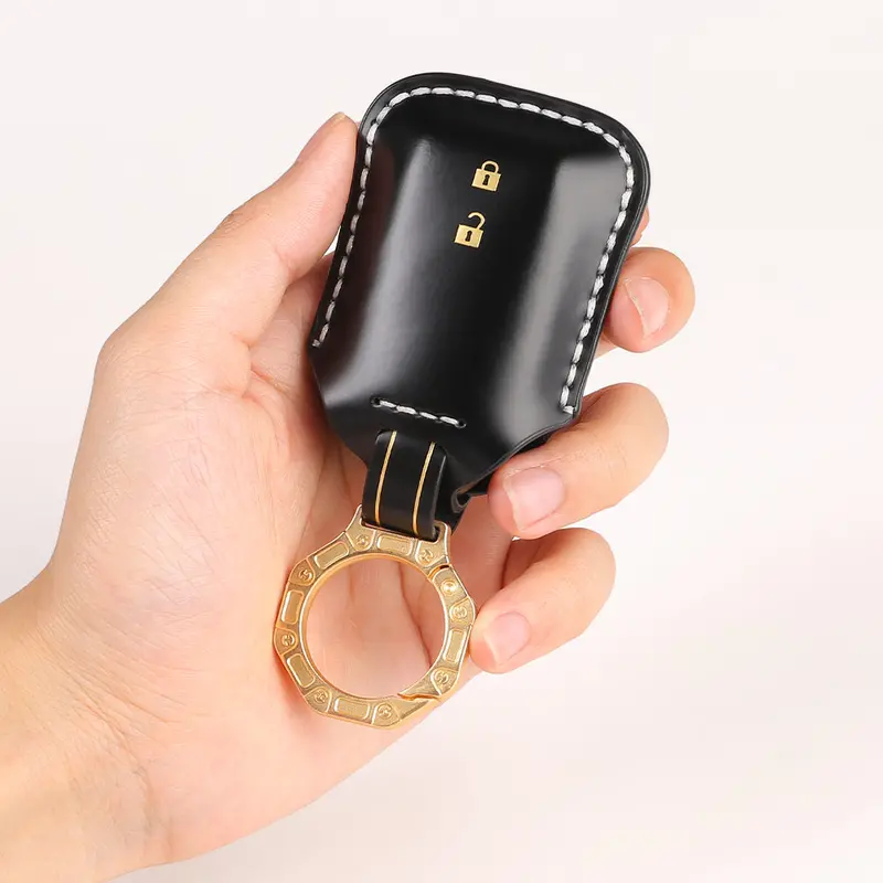 Keycare Italian Leather Key Cover For Victoris, Swift, Dzire, Baleno, Ertiga, Grand Vitara, Brezza, Fronx, Jimny Xl6, Ignis, Glanza, Urban Cruiser Hyryder, Rumion 2 Button Smart Key (Itl05) 1