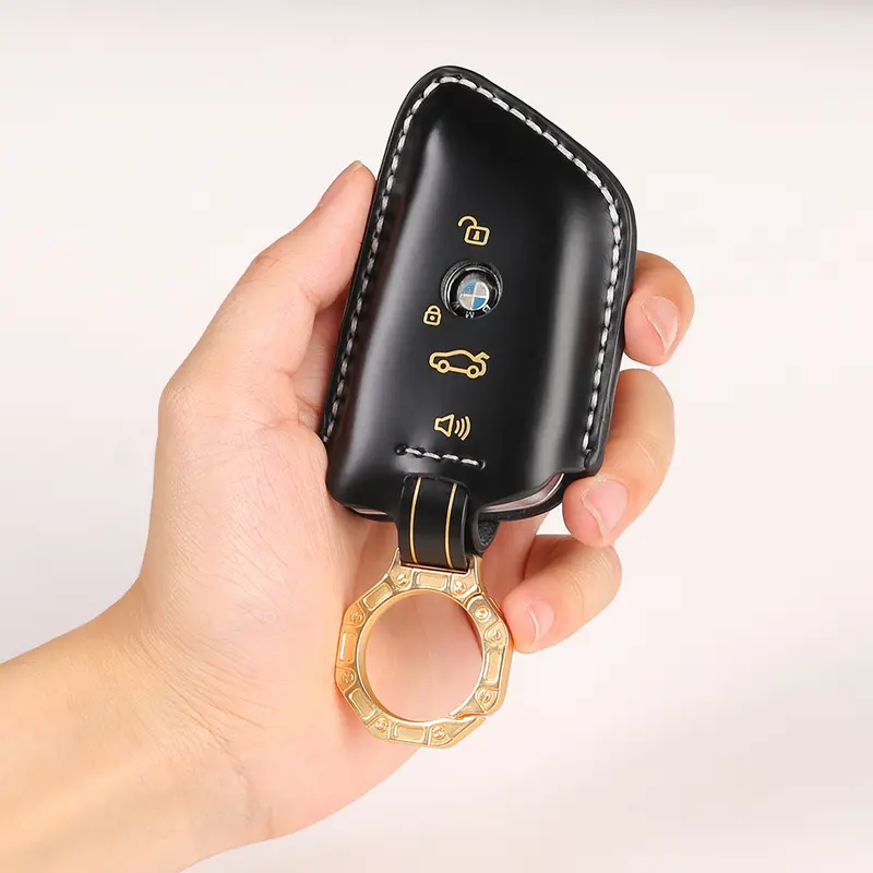 Keycare Italian Leather Key Cover For X1, X3, X6, X5, 5 Series, 6 Series, 7 Series 4 Button Smart Key (Itl52) 1