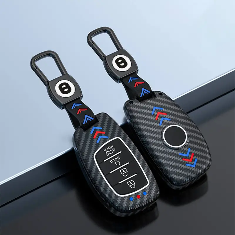 Keyzone Abs Key Cover For Alcazar, Creta Ev, Creta 2021 Onwards 4 Button Smart Key (Abs67) 1
