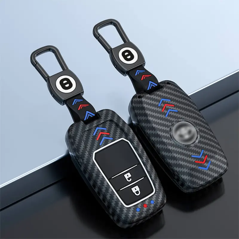 Keyzone Abs Key Cover For Innova Crysta, Innova Hycross, Hilux 2 Button Smart Key (Abs18_2B) 1