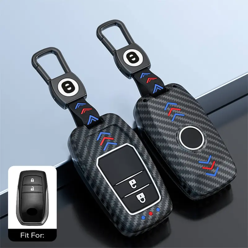 Keyzone Abs Key Cover For Innova Crysta, Innova Hycross, Hilux 2 Button Smart Key (Abs18_2B) 2