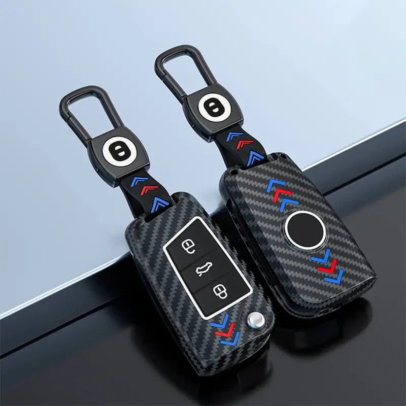 Keyzone Abs Key Cover For Kylaq, Kushaq, Kodiaq, Slavia, Octavia, Karoq, Superb Flip Key (Abs44_Sk) 1