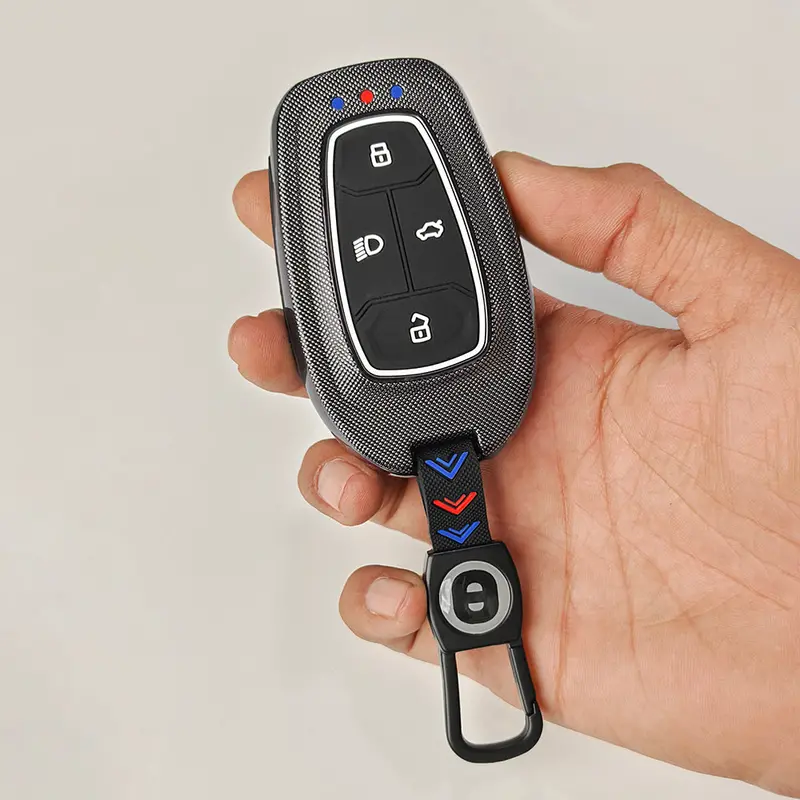 Keyzone Abs Key Cover For Nexon, Altroz, Harrier, Tigor, Safari, Punch 4 Button Smart Key (Abs08) 1