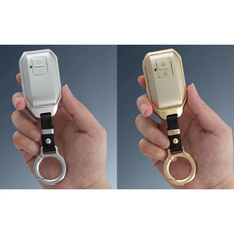 Keyzone Aluminium Alloy Key Cover – Buy 2 & Save More Bundle For Baleno, Swift, Brezza, Hyryder & More 2B Smart Key (Alm05) 2