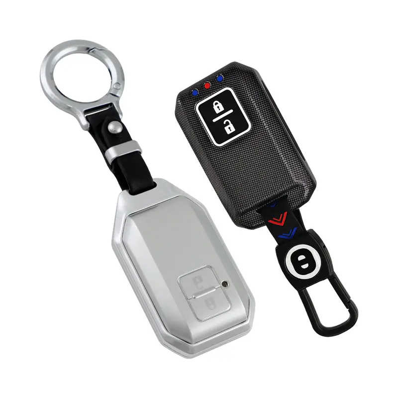 Keyzone Combo Pack – Abs & Aluminium Alloy Key Cover For Victoris, Baleno, Jimny, Grand Vitara, Xl6, Ignis, Swift, Ertiga, Fronx, Brezza, Dzire, Glanza, Urban Cruiser Hyryder, Taisor 2B Smart Key (Abs05 + Alm05) 3