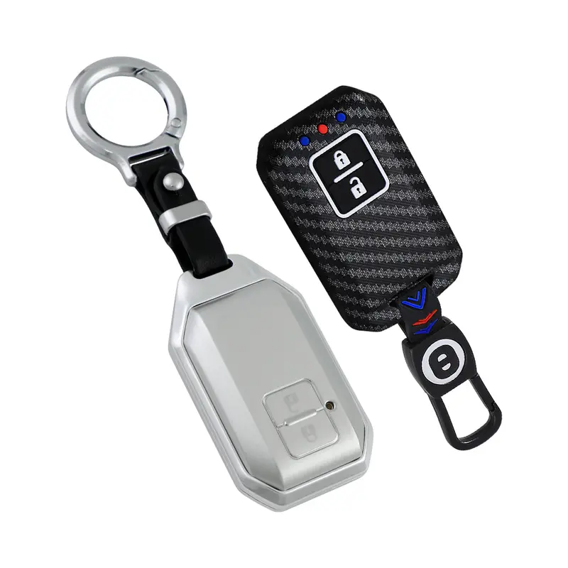 Keyzone Combo Pack – Abs & Aluminium Alloy Key Cover For Victoris, Baleno, Jimny, Grand Vitara, Xl6, Ignis, Swift, Ertiga, Fronx, Brezza, Dzire, Glanza, Urban Cruiser Hyryder, Taisor 2B Smart Key (Abs05 + Alm05) 4