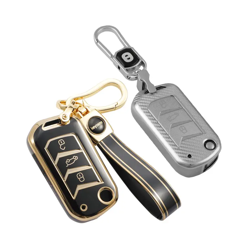Keyzone Combo Pack – Silverstar & Tpu Key Covers (Ss09 & Tp09) For Thar, Thar Roxx, Bolero, Scorpio, Xuv700, Xuv400, Xuv3xo, Xuv300, Tuv300, Marazzo Flip Key 1