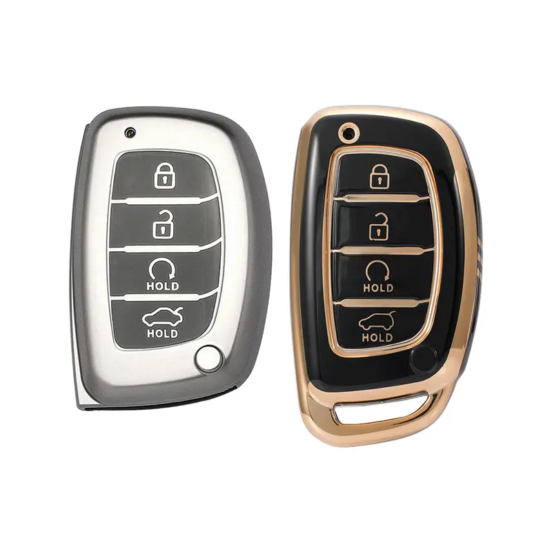 Keyzone Combo Pack – Tpu Key Covers (Gmtp67 & Tp67) For Creta 2021, Alcazar – 4 Button Smart Key 1