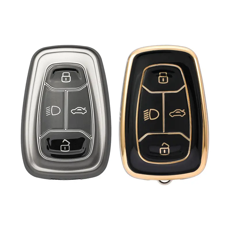 Keyzone Combo Pack – Tpu Key Covers (Tp08 & Gmtp08) For Nexon, Harrier, Safari, Altroz, Tigor, Punch Smart Key 1