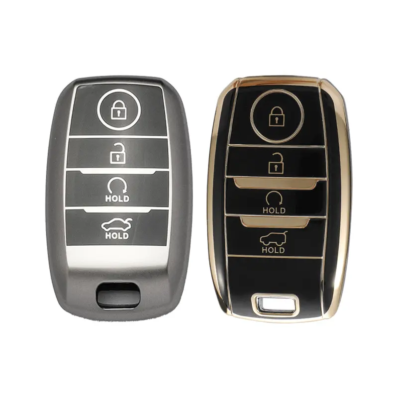 Keyzone Combo Pack – Tpu Key Covers (Tp61 & Gmtp61) For Sonet, Seltos, Carens, Sonet X-Line 4 Button Smart Key 1
