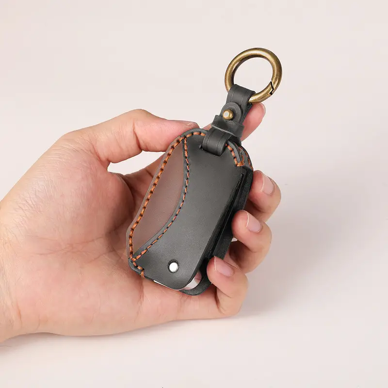 Keyzone Dual Leather Key Cover For Seltos, Sonet, Carens, Carens Clavis 3 Button Flip Key (Kdl78) 1