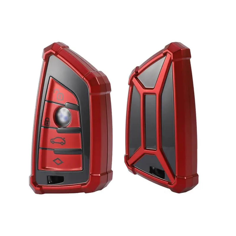 Keyzone Hero-Tpu Key Cover Fit For : X1, X3, X6, X5, 5 Series, 6 Series, 7 Series 4 Button Smart Key (T2) (Hero-Tpu) 1
