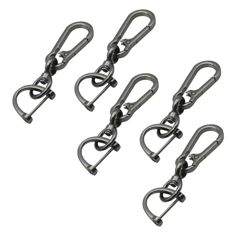 Keyzone Keychain For Men And Women, Heavy Duty Tactical Keychain, Zinc Alloy Car Key Holder, 360 Degree Rotatable With Belt Hook 3
