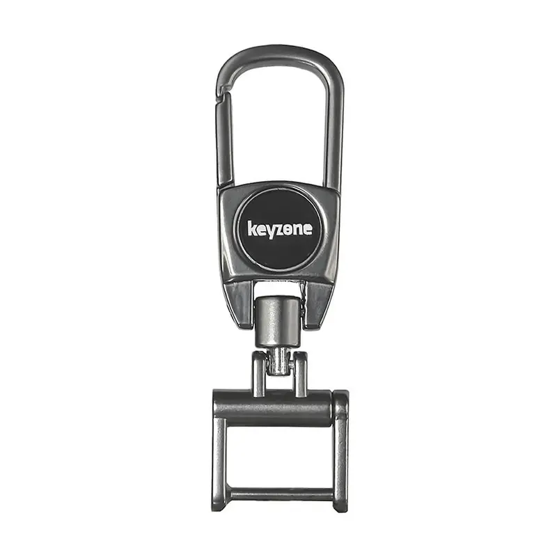 Keyzone Metal Alloy Key Holder For Men And Women, Heavy Duty Tactical Keychain, 360 Degree Rotatable With Belt Hook (Mah) 1