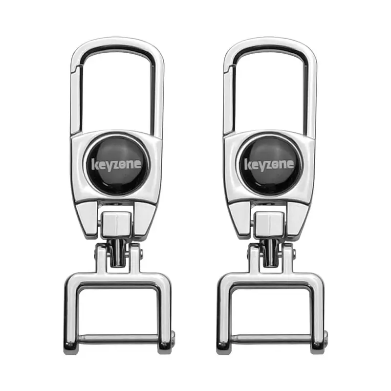 Keyzone Metal Alloy Key Holder For Men And Women, Heavy Duty Tactical Keychain, 360 Degree Rotatable With Belt Hook (Mah) 4