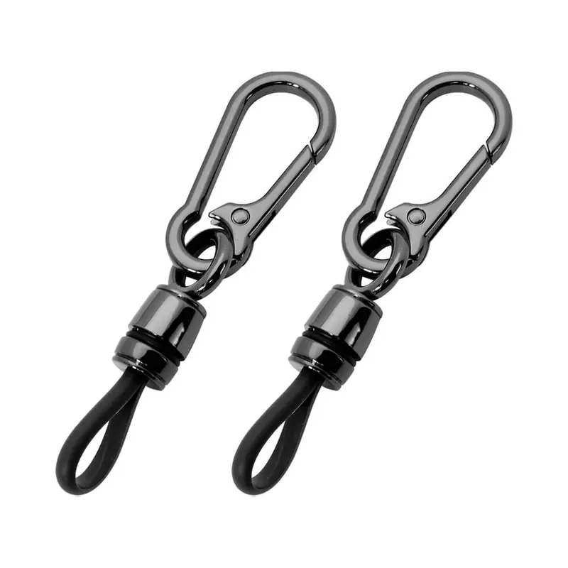 Keyzone Pack Of 2 Universal Keychain For Men And Women, Simple Key Ring Clip, Double Layer Buckle Car Key Chain (Packof2) 1