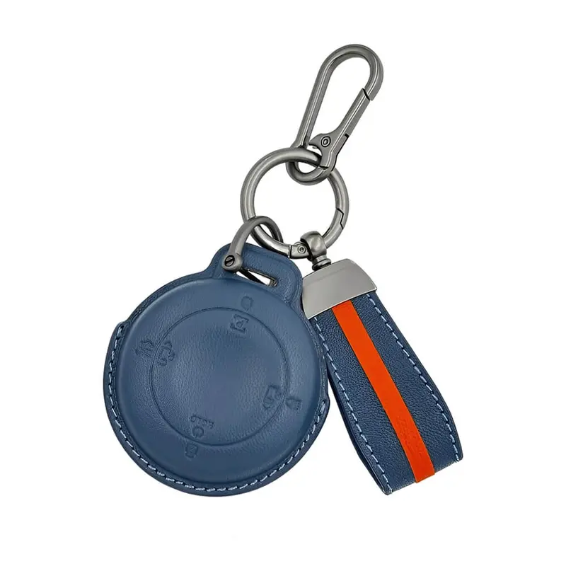 Keyzone Royal Leather Key Cover Compatible For Tata Harrier Ev Smart Key (Rl94) 1