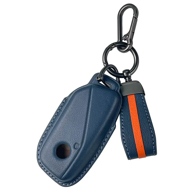 Keyzone Royal Leather Key Cover For Bmw 2023 Onwards 7 Series 740I 760I X1 X7 Xm Ix I7, X5 Smart Key (Rl83) 3