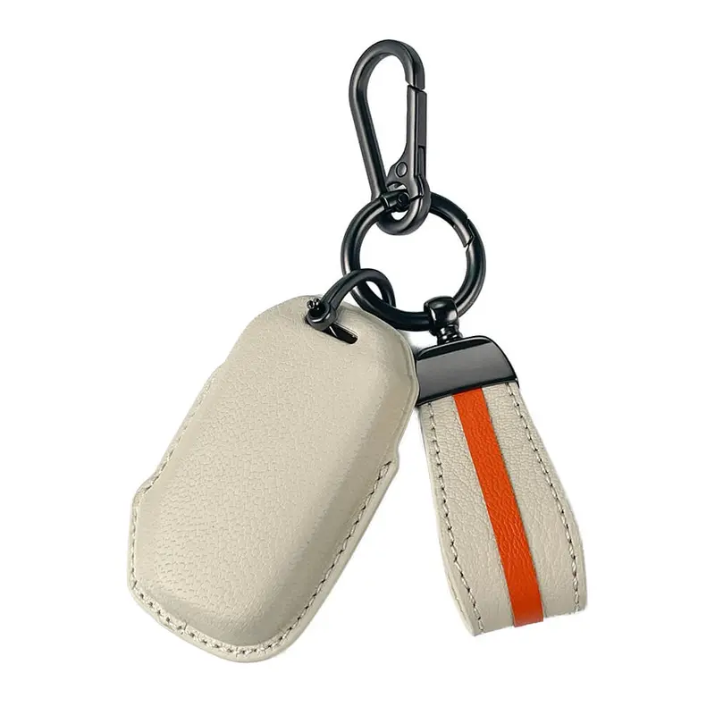 Keyzone Royal Leather Key Cover For Kia Carens Clavis, Seltos, Sonet, Carens 2023 Onwards 4 Button Smart Key (Rl77) 1