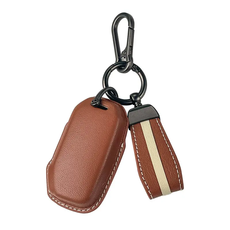 Keyzone Royal Leather Key Cover For Kia Seltos, Sonet, Carens 2023 Onwards 3 Button Smart Key (Rl79) 1