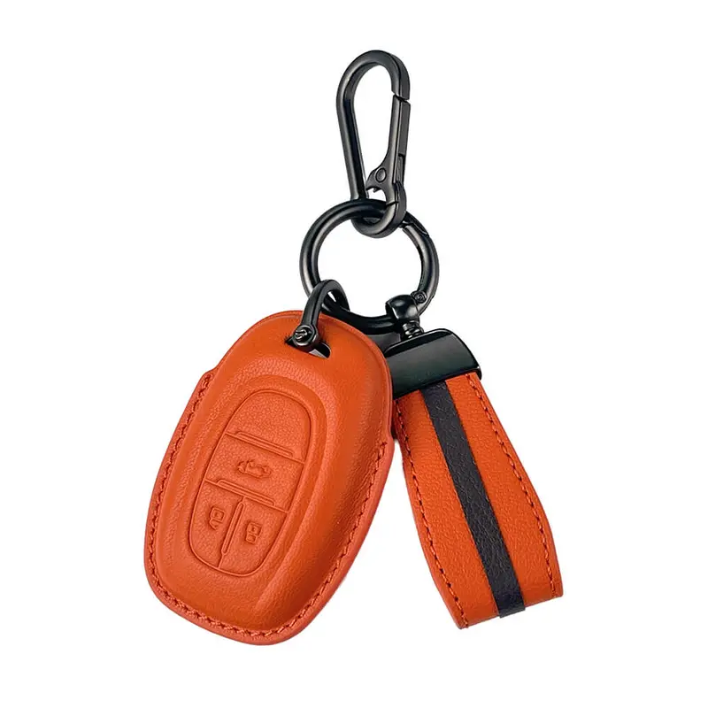 Keyzone Royal Leather Key Cover For Mg Gloster Smart Key (Rl87) 4