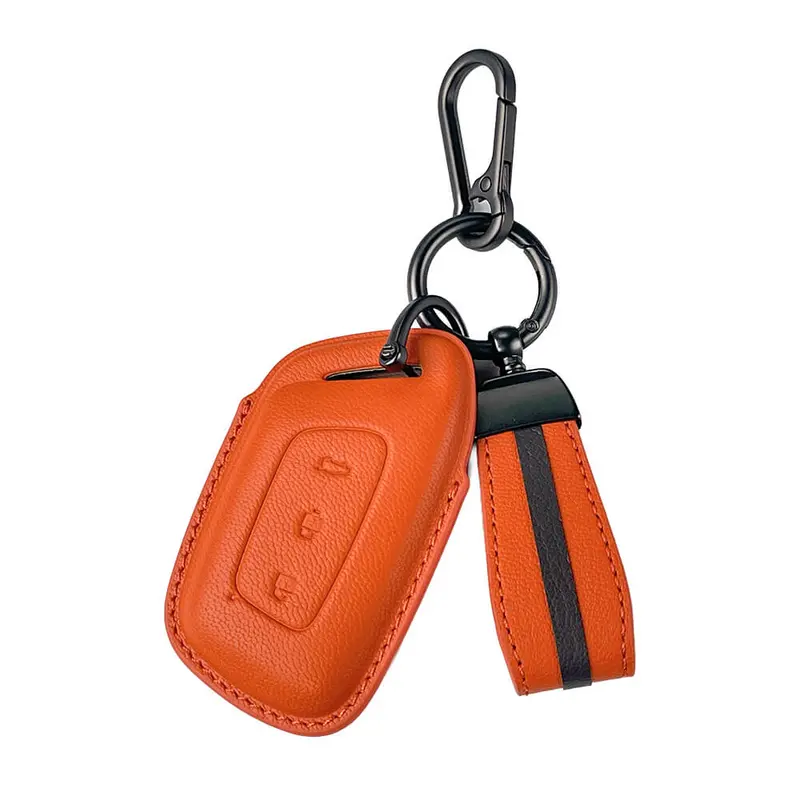 Keyzone Royal Leather Key Cover For Mg Hector, Windsor Ev 3 Button Smart Key (Rl64) 4