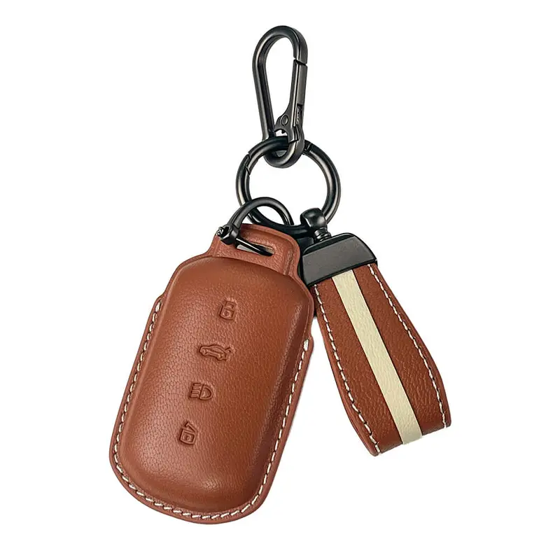 Keyzone Royal Leather Key Cover For Tata Sierra, Safari, Harrier, Curvv, Curvv Ev Smart Key (Rl86) 1