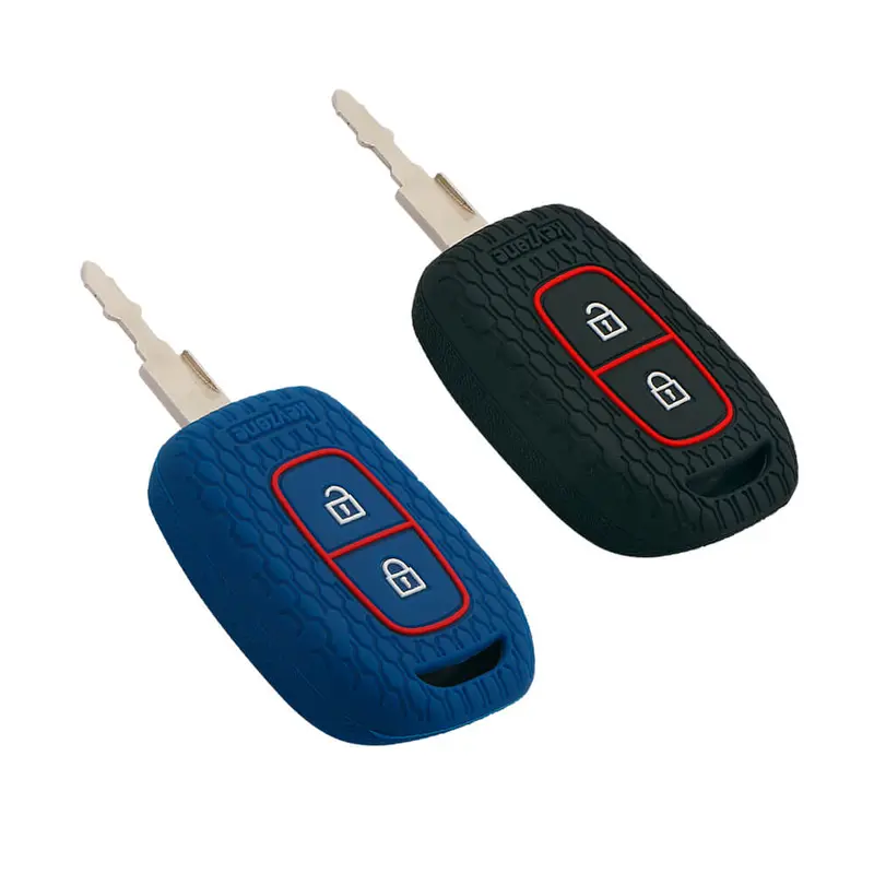 Keyzone Striped Key Cover – Mix Color Combo Offer (Buy 2 & Save) For Kwid, Duster, Triber, Kiger Remote Key (Kzs-07) 1