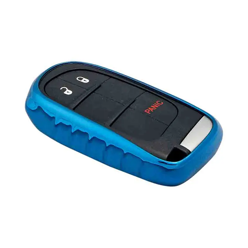 Keyzone Ti-Tpu Key Cover Fit For : Jeep Compass Smart Key (Ti-Tpu) 2