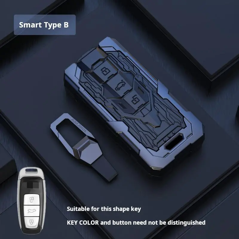 Keyzone Trf Series Key Cover For Audi 2018-2022 A6 A7 A8 E-Tron Q8 Sq8, 2020 2021 2022 A3 Q7 S3 S6 Sq7 Rs6 S7 Rs7 Smart Key (Trf82) 1