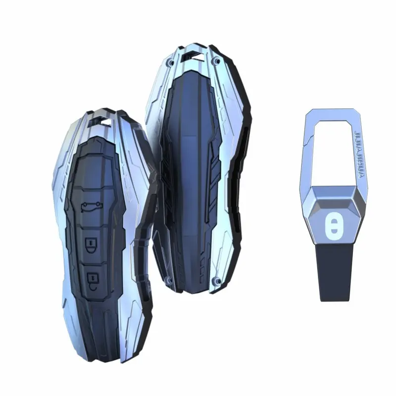 Keyzone Trf Series Key Cover For Porsche 911, Cayenne, Panamera, Taycan 3 Button Smart Key (Trf81_Porsche) 1