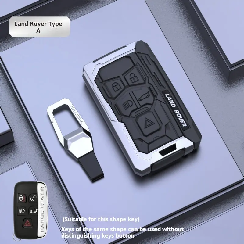 Keyzone Trf Series Key Cover For Range Rover Evoque Velar Discovery Lr4 Land Rover Sport 5 Button Smart Key (Trf72) 2