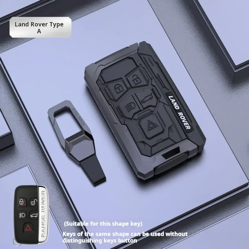 Keyzone Trf Series Key Cover For Range Rover Evoque Velar Discovery Lr4 Land Rover Sport 5 Button Smart Key (Trf72) 2