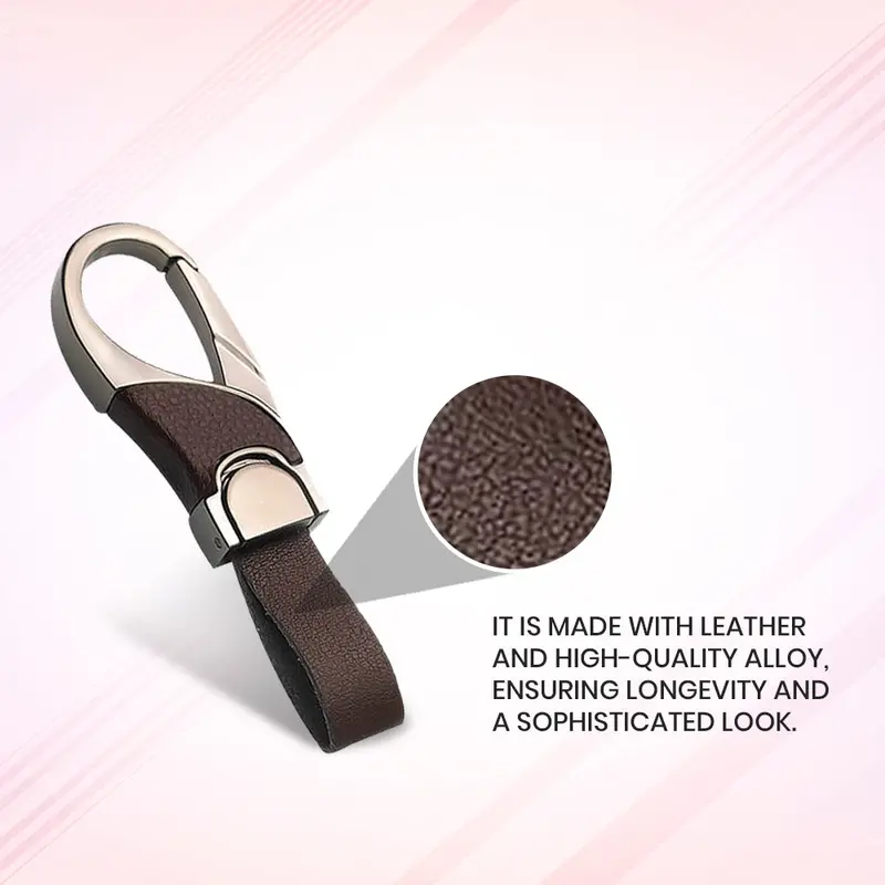 Keyzone Unisex D Shape Buckle Keychain Keyring Keyholder For Car Keys (Kr02) 3