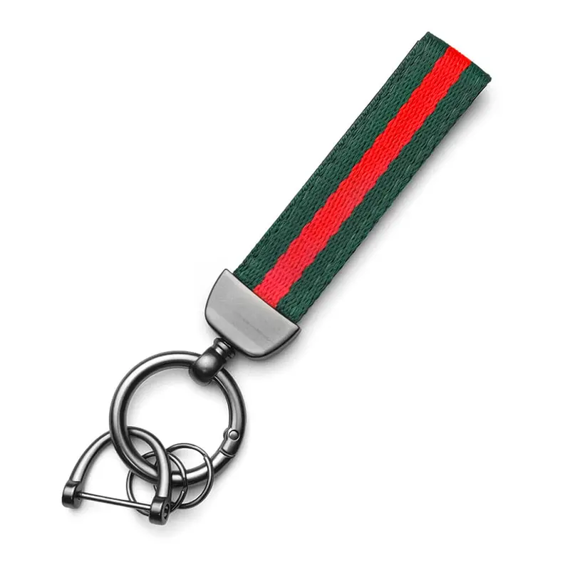Keyzone Unisex Fabric Striped Keychain Keyring Keyholder For Car Keys (Kr03) 5