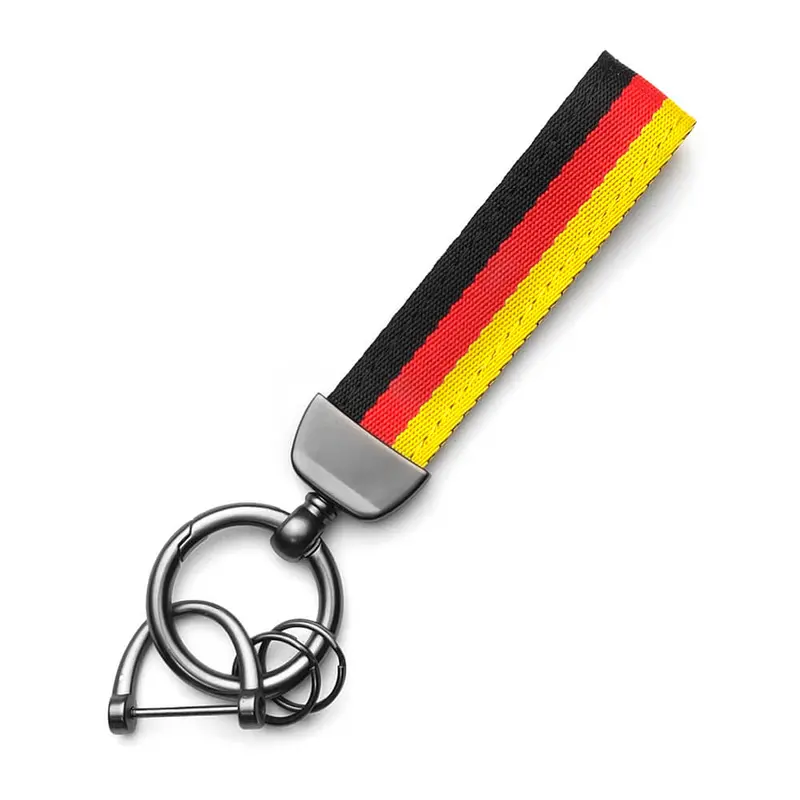 Keyzone Unisex Fabric Striped Keychain Keyring Keyholder For Car Keys (Kr03) 5