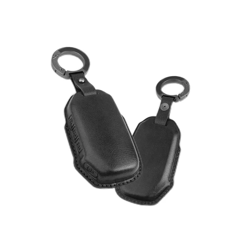 Keyzone Vintage Leather Key Cover Compatible For Kia Seltos, Sonet, Carens 2023 Onwards 3 Button Smart Key (Vl79) 1