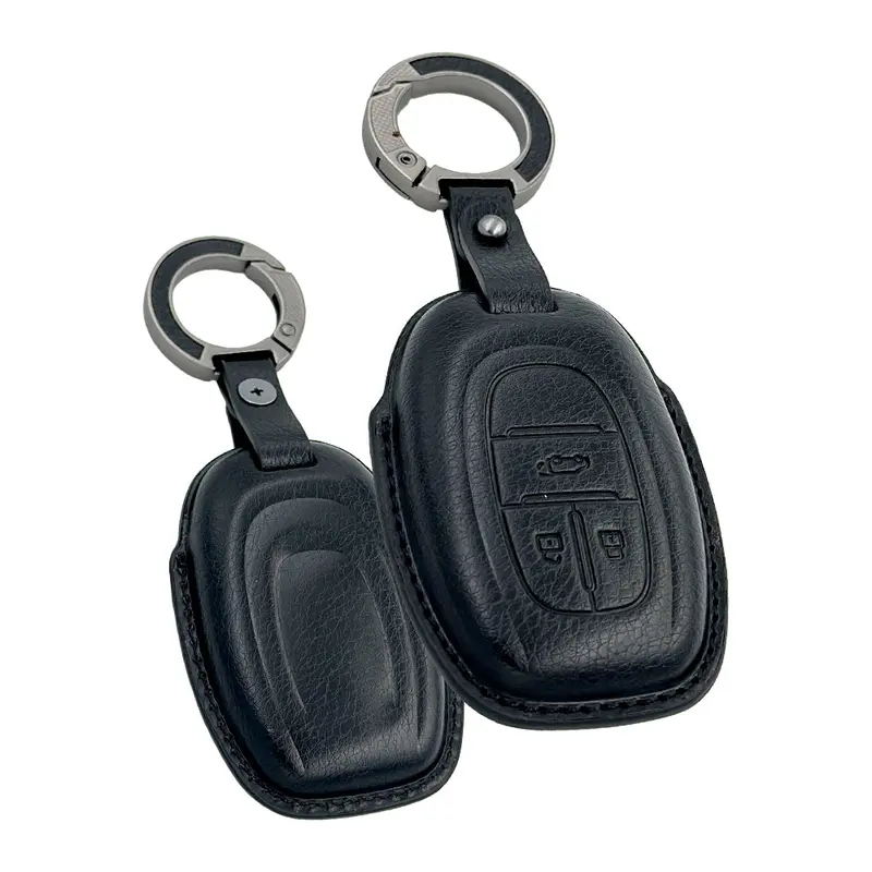 Keyzone Vintage Leather Key Cover Compatible For Mg Gloster 3 Button Smart Key (Vl87) 1