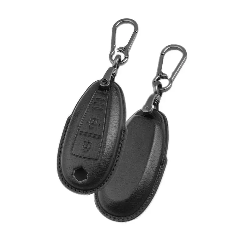 Keyzone Vintage Leather Key Cover Compatible For Suzuki Baleno, Ciaz, Ignis, Scross, Vitara Brezza 3 Button Smart Key(Vl04) 1
