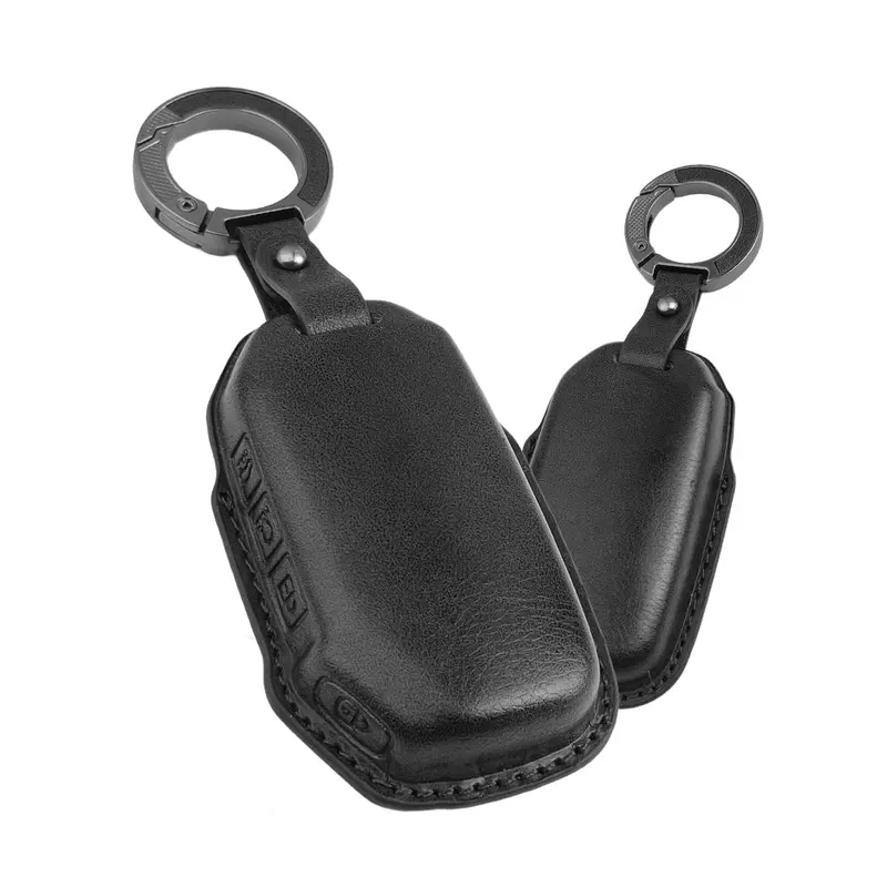 Keyzone Vintage Leather Key Cover Fit For Kia Seltos, Sonet 2023 Facelift 4 Button Smart Key (Vl77) 1