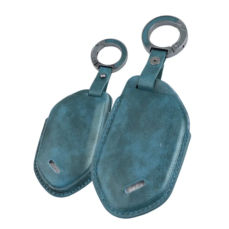 Keyzone Vintage Leather Key Cover For Kia Seltos, Syros, Ev6, Ev9 Smart Key (Vl89) 2