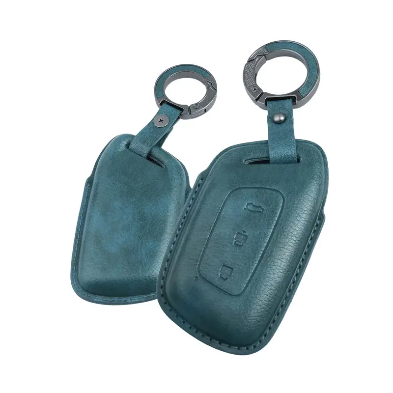 Keyzone Vintage Leather Key Cover For Mg Hector, Windsor Ev 3 Button Smart Key (Vl64) 2