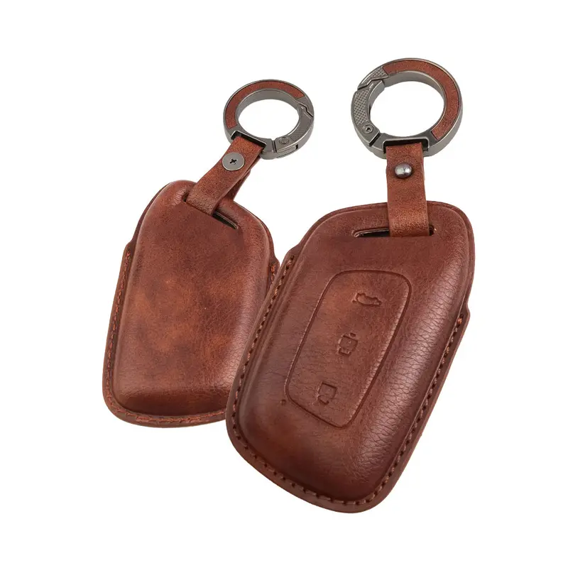 Keyzone Vintage Leather Key Cover For Mg Hector, Windsor Ev 3 Button Smart Key (Vl64) 3