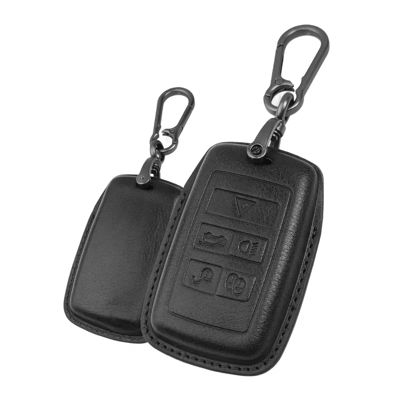 Keyzone Vintage Leather Key Cover For Range Rover: Sport, Evoque, Velar, Discovery, Defender 5 Button Smart Key (Vl73) 1